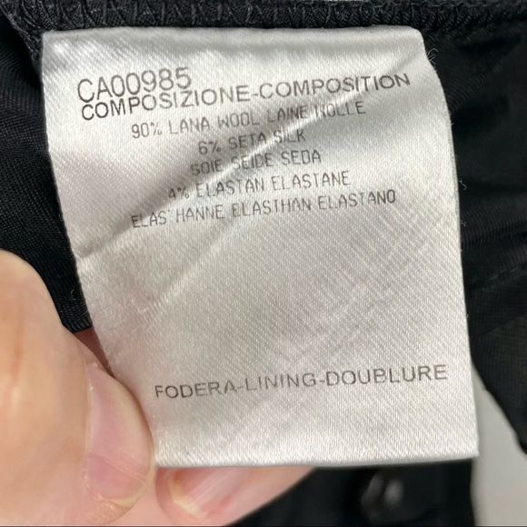 GUCCI Black Y2K Low Rise Wool/Silk Stretch Tuxedo Pants IT 44/ US 8 - Picture 13 of 13